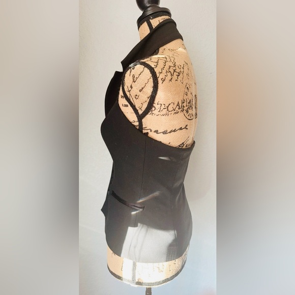 ZARA Tuxedo Halter Vest - Picture 6 of 11